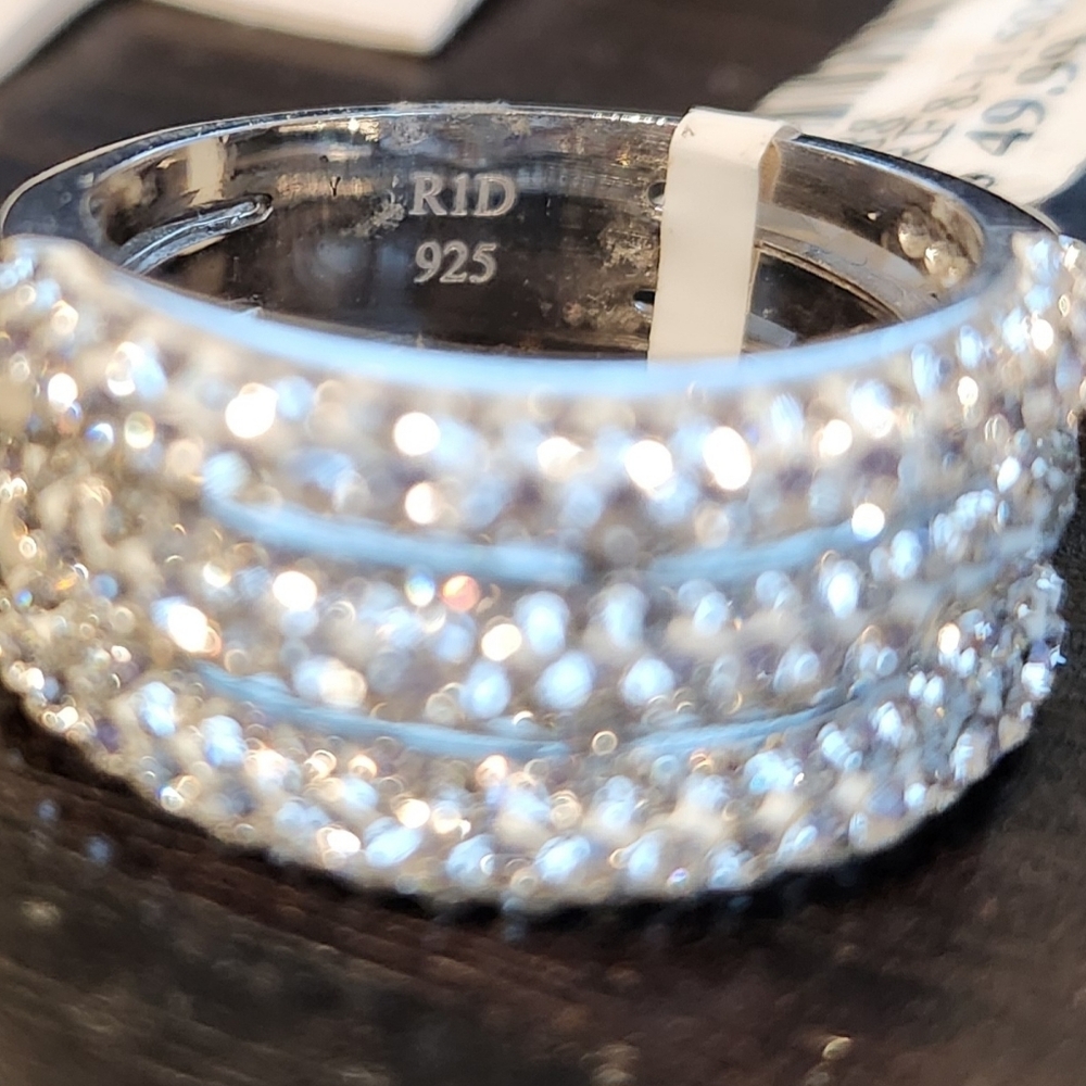 Silver Rhodium Ring - Picture 6 of 7